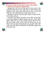 Công nghệ khí sinh học biogas  môn công nhgệ môi trường