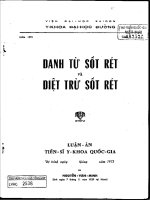 danh từ sốt rét và diệt trừ sốt rét 