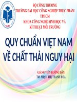 Quy chuẩn Việt Nam về chất thải nguy hại