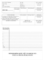 kiểm tra định kỳ cuối năm lóp 5 môn tiếng việt ĐỀ 1