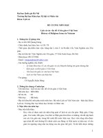 ĐỀ CưƠNG MÔN HỌC  Lịch sử các vấn đề về tôn giáo ở Việt Nam