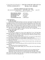 Chương trình giáo dục đại học ngành  kế toán