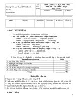 kiểm tra định kỳ cuối năm lóp 5 môn tiếng việt ĐỀ 2