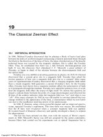 19 The Classical Zeeman Effect