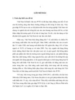 Thúc đẩy xuất khẩu mặt hàng chè của Việt Nam trong điều kiện gia nhập WTO (Lấy ví dụ Công ty Đầu tư Phát triển chè Nghệ An)