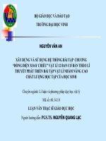 Báo cáo xây dựng và sử dụng hệ thống bài tập chương dòng điện xoay chiều vật lí 12 ban cơ bản theo lí thuyết phát triển bài tập vật lí nhằm nâng cao chất lượng học tập của học sinh