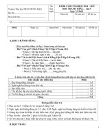 kiểm tra định kỳ cuối năm lóp 5 môn tiếng việt ĐỀ 3