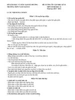 ĐỀ CƯƠNG ôn tập học kỳ II (2015 2016)