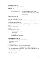 ĐỀ CƯƠNG MÔN HỌC Các trung tâm gốm sứ cổ ở Hải Dương