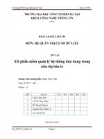 Xây dựng phần mềm quản lý hệ thống bán hàng trong siêu thị bán lẻ