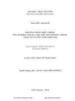 Phương pháp hiệu chỉnh tìm nghiệm chung cho một họ phương trình toán tử tuyến tính giới nội 