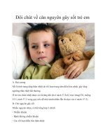 Đôi chút về căn nguyên gây sốt trẻ em 