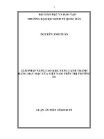 Giải pháp nâng cao khả năng cạnh tranh hàng may mặc của việt nam trên thị trường EU 