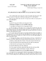 LUẬT SỬA ĐỔI, BỔ SUNG MỘT SỐ ĐIỀU CỦA LUẬT QUẢN LÝ THUẾ