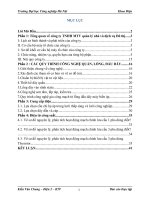 Báo cáo thực tập điện: Công Ty TNHH MTV quản lý nhà và dịch vụ Đô thị