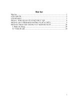 báo cáo thực tập tốt nghiệp ô tô