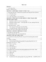 Tìm hiểu chất lượng nước sông nhuệ chảy qua địa bàn quận bắc từ liêm, thành phố hà nội 