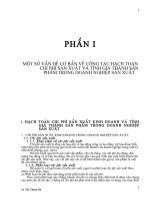 Một số vấn đề cơ bản về công tác hạch toán chi phí sản xuất và tính giá thành sản phẩm trong doanh nghiệp sản xuất tại công ty cao su đà nẵng