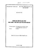 Những đặc điểm của quá trình hình thành ý thức pháp luật ở việt nam hiện nay 