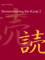 Remembering the kanji, volume 2