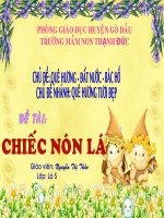 Giáo án điện tử  Chiếc nón lá (hình ảnh bình dị của người Việt Nam)