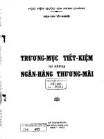 Trương mục tiết kiệm tại những ngân hàng thương mại 