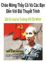 Giá trị tư tưởng hồ chí minh