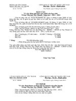 Tờ trình đóng góp trong nhà trường