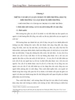 NHỮNG vấn đề lý LUẬN cơ bản về môi TRƯỜNG, bảo vệ môi TRƯỜNG và LUẬT bảo vệ môi TRƯỜNG