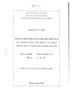 Phương pháp phân tích điện hóa hiện đại xác định lượng vết NIKEN và COBAN trong một số đối tượng môi trường 