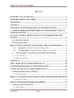 Báo cáo thực tập tại Sở Kế hoạch và đầu tư tỉnh Thái Nguyên