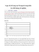 6 quy tắc bổ sung của westgard trong kiểm tra chất lượng xét nghiệm 