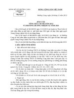 Kiểm điểm tập thể chi bộ năm 2013