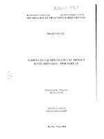 Nghiên cứu cải tiến cơ cấu cây trồng ở huyện diễn châu tỉnh nghệ an 