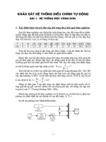 Khảo Sát Hệ Thống Điều Chỉnh Tự Động