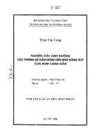 Nghiên cứu ảnh hưởng các thông số dẫn dòng đến khả năng hút của bơm cánh dẫn 