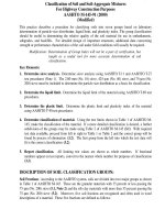 PHÂN LOẠI VẬT LIỆU THI CÔNG NỀN ĐƯỜNG (Soil classification )