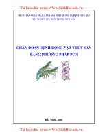 CHẨN ĐOÁN BỆNH ĐỘNG VẬT THỦY SẢN BẰNG PHƯƠNG PHÁP PCR