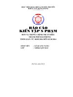 BÁO cáo KIẾN tập sư PHẠM đơn vị TRƯỜNG CHÍNH TRỊ tô HIỆU THÀNH PHỐ hải PHÒNG 