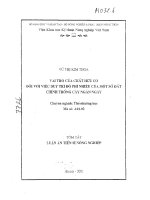 Công nghiệp hóa hiện đại hóa nông nghiệp nông thôn đồng bằng bắc bộ và tác động của nó đối với tăng cường sức mạnh 