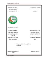 ĐÁNH GIÁ THỰC TRẠNG CÔNG TÁC CẤP GIẤY CHỨNG NHẬN QUYỀN SỬ DỤNG ĐẤT, QUYỀN SỞ HỮU NHÀ Ở VÀ TÀI SẢN  GẮN LIỀN VỚI ĐẤT TẠI THÀNH PHỐ HÒA BÌNH  TỈNH HÒA BÌNH