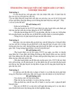 30TÌNH HUỐNG THI GIÁO VIÊN CHỦ NHIỆM GIỎI CẤP THCS NĂM HỌC 20142015