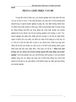 Phân tích ảnh hưởng của các nhóm yếu tố môi trường ngành đến hoạt động của doanh nghiệp 