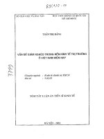 Vấn đề giảm nghèo trong nền kinh tế thị trường ở việt nam hiện nay 