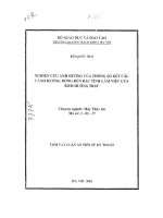 Nghiên cứu ảnh hưởng của thông số kết cấu cánh hướng dòng đến đặc tính làm việc của bơm hướng trục 