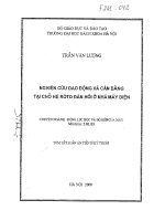 Nghiên cứu dao động và cân bằng tại chỗ hệ rô tô đàn hồi ở nhà máy điện 