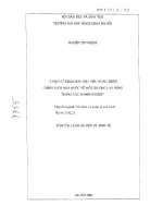 Luận cứ khoa học cho việc hoàn thiện chính sách nhà nước về môi trường lao động trong các doanh nghiệp 