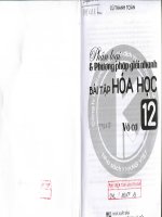 phân dạng và phương pháp giải hóa học 12 phần vô cơ
