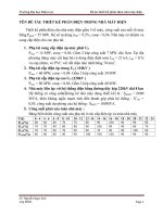 đồ án phần điện trong nhà máy điện và trạm biến áp