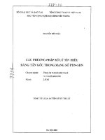Các phương pháp xử lý tín hiệu băng tần gốc trong mạng số PDN SDN 